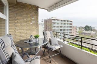 Balkon mit Bestuhlung und Tisch, Wohnung im Haus "Goldene Ruh"